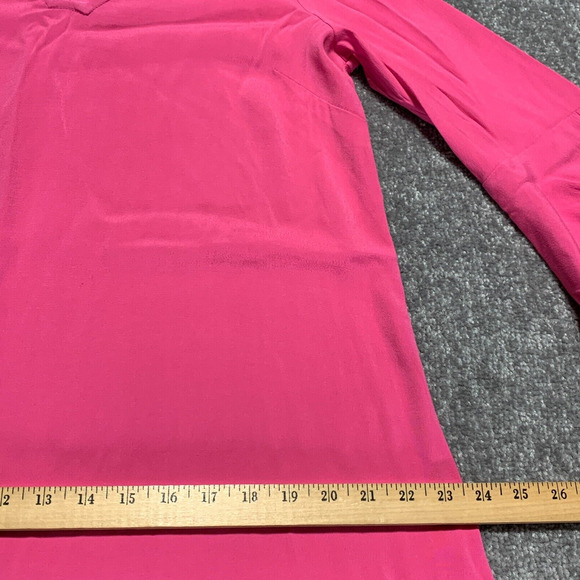 HD‎ In Paris A Line Dress Women Size 4 Pink Flutter Sleeve High-Low Hem - Picture 15 of 16